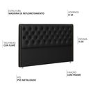 Ver imagem 3 de Cabeceira Cama Box Casal 140 Cm Flora Corano Preto - Nexta Casa