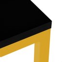 Ver imagem 4 de Mesa Executiva Escritório Industrial 900 Mm Dourado e Preto