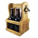 Ver imagem 1 de Engradado Caixa para Cervejas Gourmet em Madeira com Abridor com Ímã