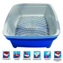 Ver imagem 2 de Banheira Caixa de Areia Higiênica Gatos 3 Peças Furacão Pet - Água