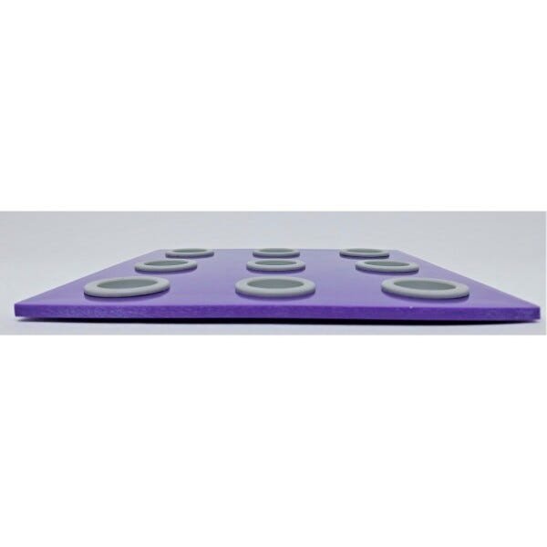 Descanso de Panela 4 Peças Silicone e Melamina Domino Rosti Mepal - Violeta escuro - 2