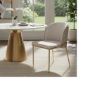 Ver imagem 3 de 2 Cadeiras Aurora C&m Decor Douradas Courino/ Linho