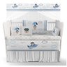 Kit Berço Enxoval Bebê Urso Aviador Azul Menino Kt230 - 1