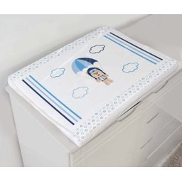 Kit Berço Enxoval Bebê Urso Aviador Azul Menino Kt230 - 4