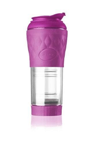 Cafeteira portátil Pressca french press 350ml 7 cores - Rosa-escuro - 1