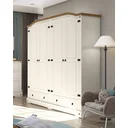 Ver imagem 1 de Guarda-Roupa Casal 4 Portas 2 Gavetas Smile Móveis Serpil