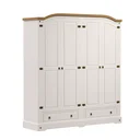 Ver imagem 2 de Guarda-Roupa Casal 4 Portas 2 Gavetas Smile Móveis Serpil