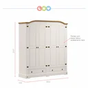 Ver imagem 3 de Guarda-Roupa Casal 4 Portas 2 Gavetas Smile Móveis Serpil