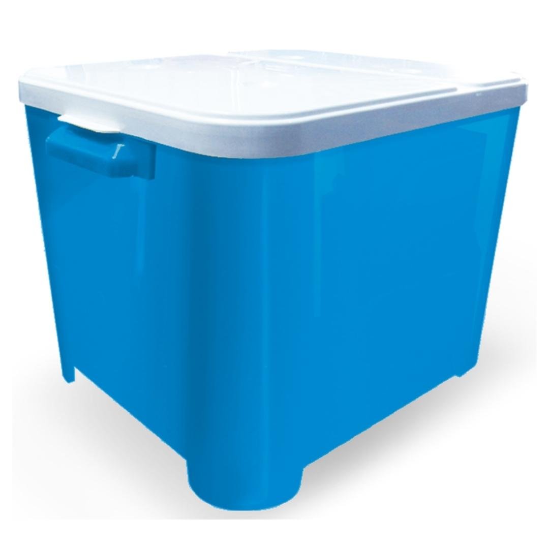 Porta Ração Azul 15kg Pote Container Furacão Pet - 1