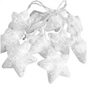 Ver imagem 1 de Decoração Varal Cordão Fio de Luzes Lâmpadas Estrela Led Natal Enfeite 2m