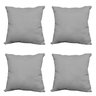 Kit 4 capas Almofada 45x45 VELUDO BOTINO - cinza - 1