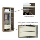 Ver imagem 4 de Guarda Roupa 3 Portas 2 Gavetas Internas - Módulo Dormitório Master - Guarda Roupas Modulado Luciane