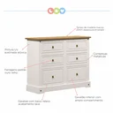 Ver imagem 3 de Cômoda Infantil 6 Gavetas Smile 