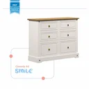 Ver imagem 4 de Cômoda Infantil 6 Gavetas Smile Yescasa Bege