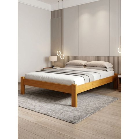 Cama Queen Turca 100% Madeira Maciça Reforçada Pinus Mel