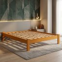 Ver imagem 3 de Cama Queen Turca 100% Madeira Maciça Reforçada Pinus Mel