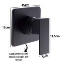 Ver imagem 5 de Acabamento Monocomando 1/2 Polegada P/ Base Docol Preto