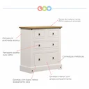 Ver imagem 4 de Cômoda Infantil 4 Gavetas Smile