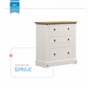 Ver imagem 5 de Cômoda Infantil 4 Gavetas Smile Yescasa Bege