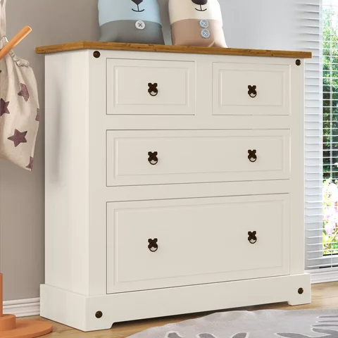 Cômoda Infantil 4 Gavetas Smile Yescasa