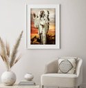 Ver imagem 1 de Quadro Decorativo Caboclo Pena Branca - 60x48cm:madeira Branca