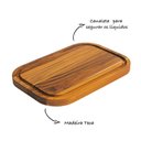 Ver imagem 2 de Tábua de Madeira Teca para Churrasco com Canaleta - Stolf
