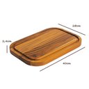 Ver imagem 4 de Tábua de Madeira Teca para Churrasco com Canaleta - Stolf