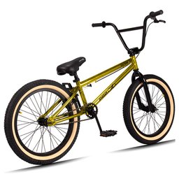 Bicicleta Aro 20 BMX Catraca K7 Cog 9 Pçs Aço Hi-Ten Gap P03 Dourada - D'Rossi DRossi - 5