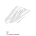 Ver imagem 2 de KIT 12 PEÇAS SUPORTE MÃO FRANCESA P/ PRATELEIRA DE 10CM- BRANCA