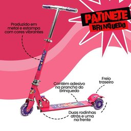 Patinete Infantil Princesa com 3 Rodas que Acendem com o Movimento - 3