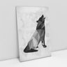 Quadro Lobo Low Poly Decorativo Moderno Para Sala Canvas - 1