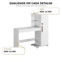 Ver mais imagens de Escrivaninha com Porta com Chave 2 Prateleiras e Espaço para Cpu Savana Espresso Móveis