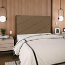 Ver mais imagens de Cabeceira Queen 160 Cm com Frame Cristal Linho Marrom Artte