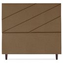 Ver imagem 5 de Cabeceira Queen 160 Cm com Frame Cristal Linho Marrom Artte