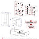 Ver imagem 4 de Quarto Infantil Completo com Minicama Montessoriana Dengo Multimóveis MP4880 Off White