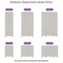 Ver imagem 7 de Quarto Infantil Completo com Minicama Montessoriana Dengo Multimóveis MP4880 Off White