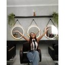 Ver imagem 2 de Espelho Redondo com Luz de Led 90cm Alça Touch Screnn Branco Neutro