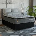 Ver imagem 7 de Cama Box Baú Viúva + Colchão Comfort Class Pillow Top Cinza/suede Preto