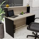 Ver imagem 4 de Balcão Atendimento Recepção Consultório 1200x600 Netmobil - Dubai