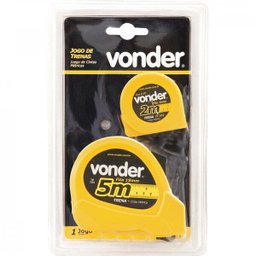 Trena curta de aço com 5 m e trena chaveiro 2 m TCV 2005 Vonder - 2 Trena curta de aço com 5 m e trena chaveiro 2 m TCV 2005 Vonder - 2