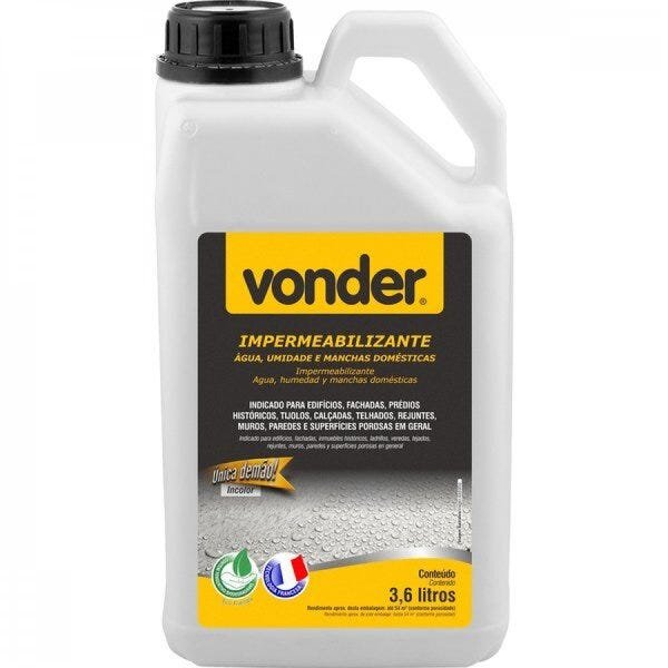Impermeabilizante contra água umidade e manchas naturais biodegradável 36 litros Vonder - 1
