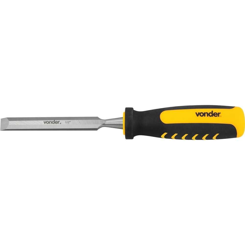 Formão Chanfrado com Cabo em Pvc 1/2" Vonder