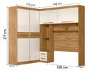 Ver imagem 3 de Roupeiro Casal Modular com 6 Portas Florença Crystal
