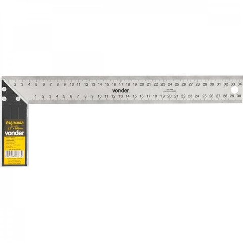 Esquadro para carpinteiro 12" com cabo de alumínio Vonder