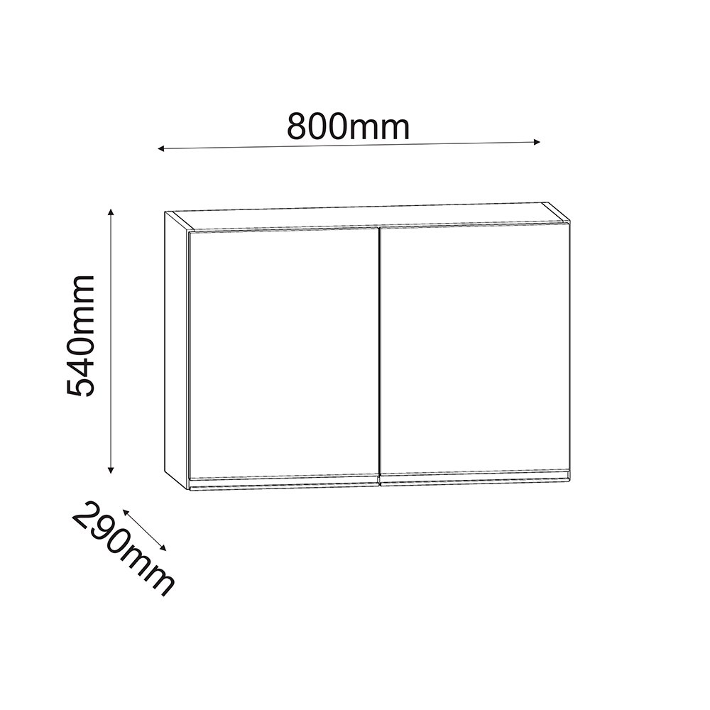 Kit Cozinha Balcão e Aéreo 80cm C/ Tampo Branco - Belliv Decor - 4