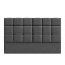 Ver imagem 4 de Cabeceira Cama Box King 193cm Estofada Bouclé Boss:Cinza Escuro