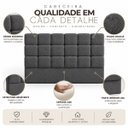 Ver imagem 6 de Cabeceira Cama Box King 193cm Estofada Bouclé Boss:Cinza Escuro