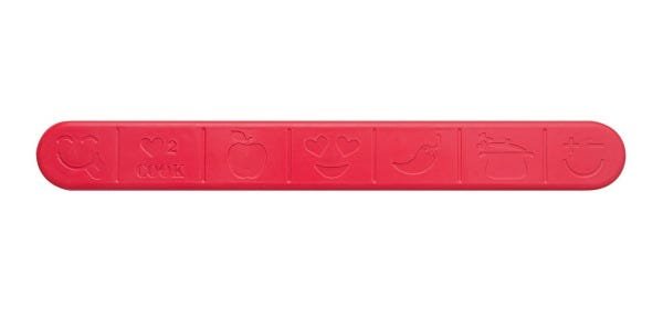 Barra Magnética Para Facas (Porta Facas) - Fixação 3M - Diversas Cores:Vermelho Decorada - 1