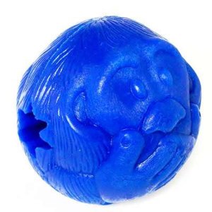 Bola Macaquinho Pet Games com Dispenser de Ração ou Petisco Azul - Tam. G