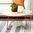 Ver imagem 3 de Conjunto de Mesa de Centro e Mesa de Apoio Liz Off White